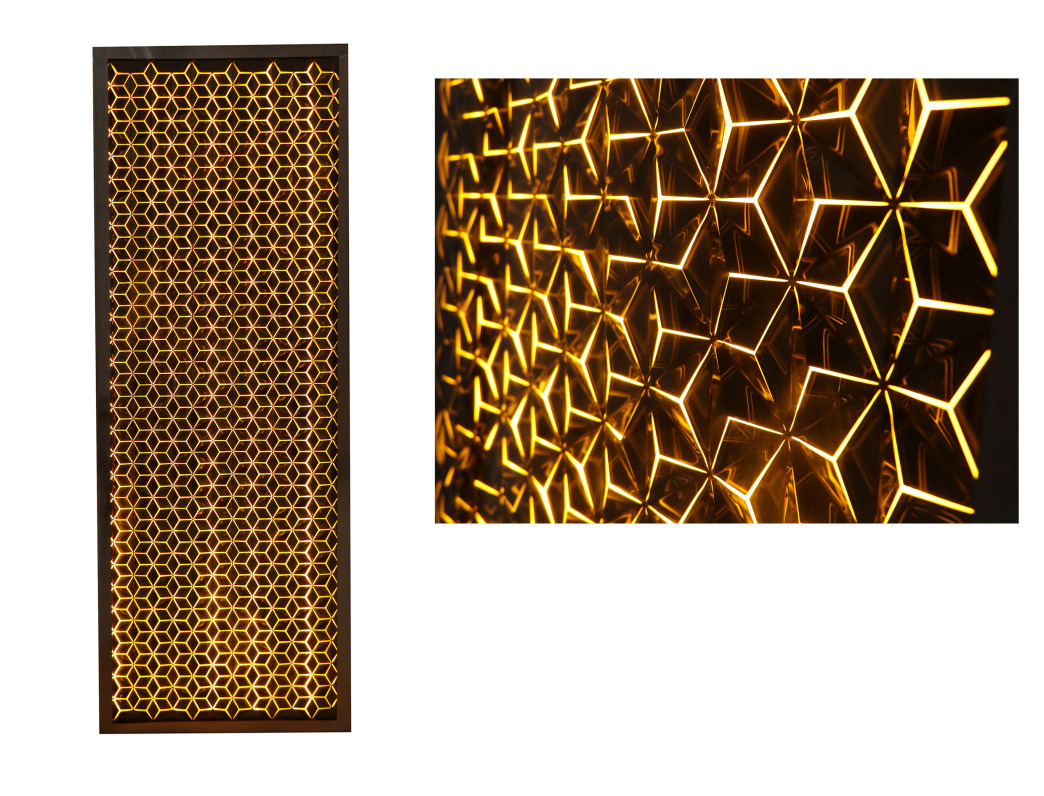 تایل طرح برجسته استیل حاشیه‌دار