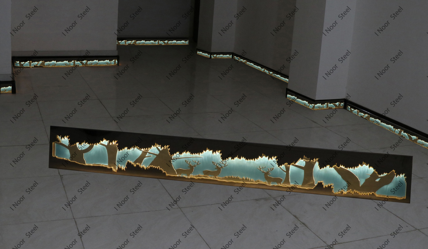 قرنیز استیل نورانی